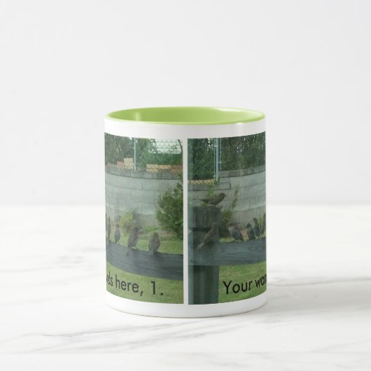 Sparrows Vogels op een spoor Uw Woorden Mokken (Midden)