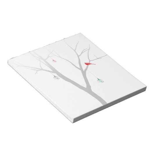 Sparse kerstboom notitieblok (Schuin)