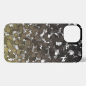 Sparse Leaves Camo iPhone Case Hoesje (Achterkant horizontaal)