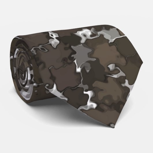 Sparse Leaves Camo Stropdas (Opgerold)