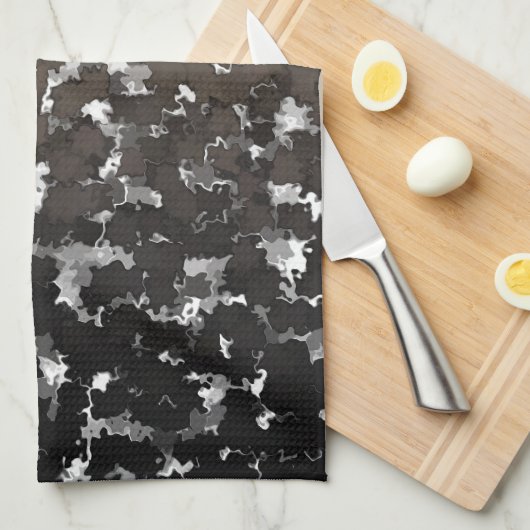 Sparse Leaves Camo Theedoek (Quarter Fold)