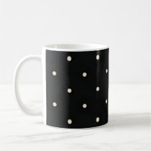 Sparse Polka Dots op Zwart