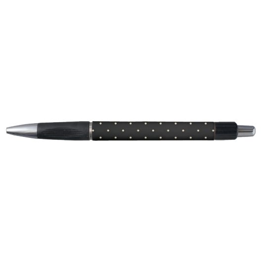 Sparse Polka Dots op Zwart Pen (Voorkant)