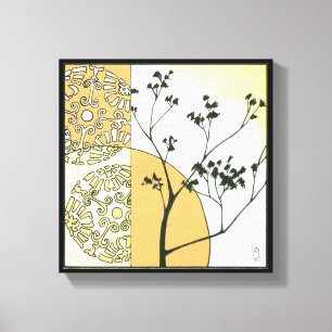Sparse Tree Silhouette door Megan Meagher Canvas Afdruk