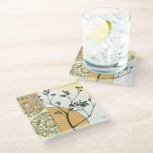 Sparse Tree Silhouette door Megan Meagher Glazen Onderzetter (Schuin)