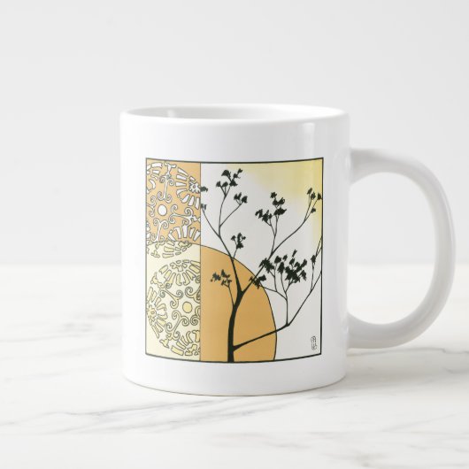 Sparse Tree Silhouette door Megan Meagher Grote Koffiekop (Rechts)