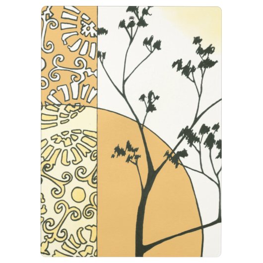 Sparse Tree Silhouette door Megan Meagher Klembord (Achterkant)