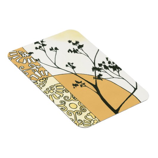 Sparse Tree Silhouette door Megan Meagher Magneet (Rechterzijde)