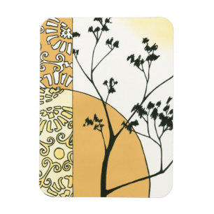 Sparse Tree Silhouette door Megan Meagher Magneet