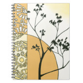 Sparse Tree Silhouette door Megan Meagher Notitieboek (Voorkant)