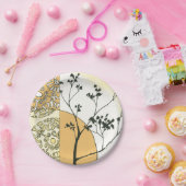 Sparse Tree Silhouette door Megan Meagher Papieren Bordje (Feest)