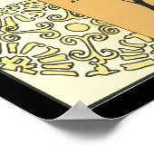 Sparse Tree Silhouette door Megan Meagher Poster (Hoek)