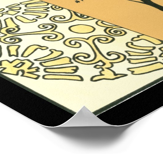 Sparse Tree Silhouette door Megan Meagher Poster (Hoek)