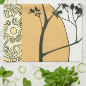 Sparse Tree Silhouette door Megan Meagher Theedoek (Gevouwen)