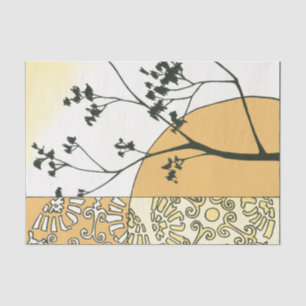 Sparse Tree Silhouette door Megan Meagher Tissuepapier