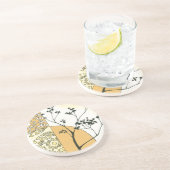 Sparse Tree Silhouette door Megan Meagher Zandsteen Onderzetter (Zijkant)