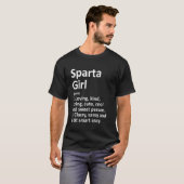 Sparta Girl Mi Michigan Funny City Home Roots T-shirt (Voorkant volledig)