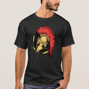 Sparta Helm Warrior Spartacus Spartan Molon Lab T-shirt