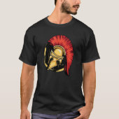 Sparta Helm Warrior Spartacus Spartan Molon Lab T-shirt (Voorkant)