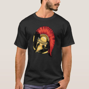 Sparta Helm Warrior Spartacus Spartan Molon Lab T-shirt