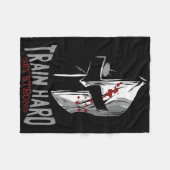 Sparta Helmet Gym Motivation Gift Fleece Deken (Voorkant (Horizontaal))