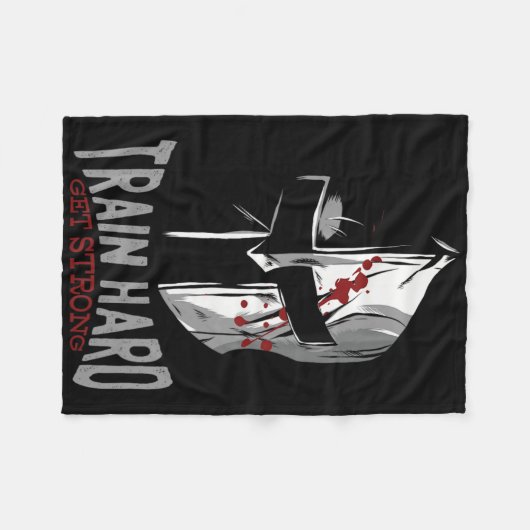 Sparta Helmet Gym Motivation Gift Fleece Deken (Voorkant (Horizontaal))