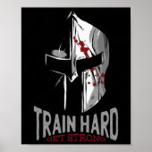 Sparta Helmet Gym Motivation Gift Poster (Voorkant)