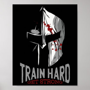 Sparta Helmet Gym Motivation Gift Poster