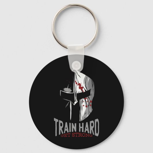 Sparta Helmet Gym Motivation Gift Sleutelhanger (Voorkant)