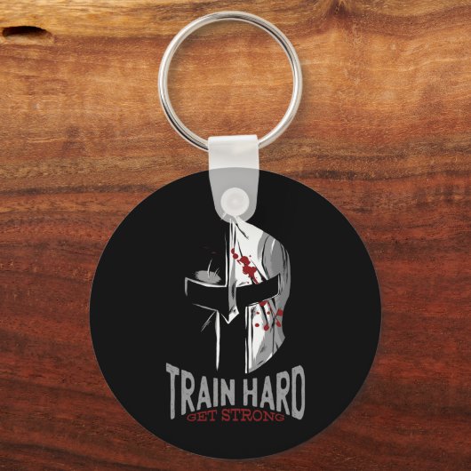 Sparta Helmet Gym Motivation Gift Sleutelhanger (Voorkant)