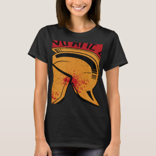 Sparta Helmet U bent onstopbaar Fitness Motivati T-shirt