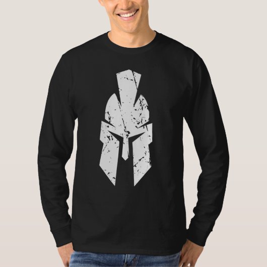 Sparta met helm in retrolook t-shirt (Voorkant)
