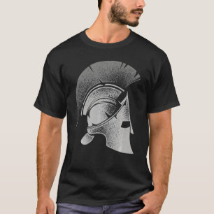 Spartaan Grieks Helmet Cute Gladiator Mannen Vrouw T-shirt