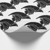 Spartaan of trojaans helm cadeaupapier (Hoek)