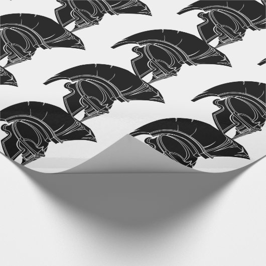 Spartaan of trojaans helm cadeaupapier (Hoek)