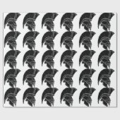 Spartaan of trojaans helm cadeaupapier (Vlak)