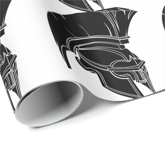 Spartaan of trojaans helm cadeaupapier (Rol Hoek)