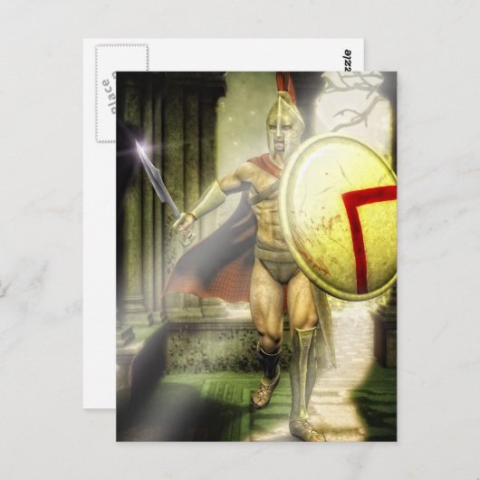 spartaanindringer briefkaart (Voorkant / Achterkant)