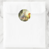 spartaanindringer ronde sticker (Tas)