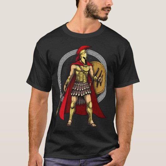 Spartaans krijger t-shirt (Voorkant)