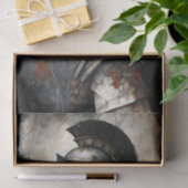 Spartaans Oorlogstenen Helm Strijd Scene Decoupage Tissuepapier (Geschenk)