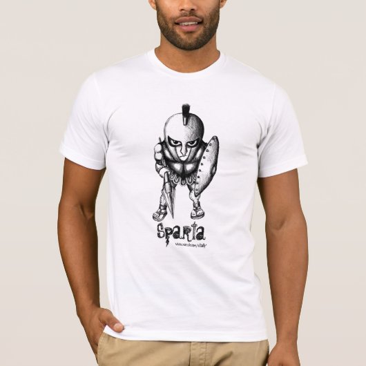Spartaans strijder voor een koel t-shirt ontwerp (Voorkant)