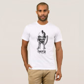 Spartaans strijder voor een koel t-shirt ontwerp (Voorkant volledig)