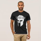 Spartaans zwart T-shirt (Voorkant volledig)