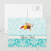 Spartaanse gladiator; Cute Briefkaart (Voorkant / Achterkant)