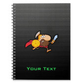 Spartaanse gladiator; Slank Notitieboek (Voorkant)