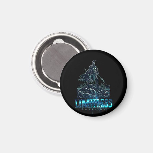 Spartaanse gladiatorenstrijder zonder grenzen magneet (Voorkant / Achterkant)