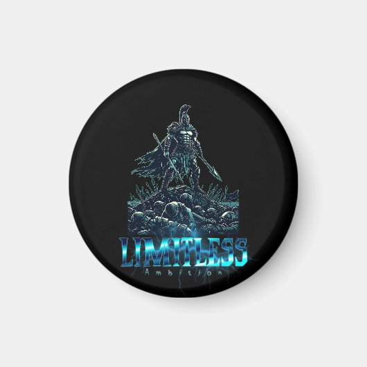 Spartaanse gladiatorenstrijder zonder grenzen magneet (Voorkant)