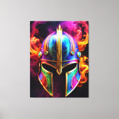Spartaanse helm canvas Print (Voorkant)