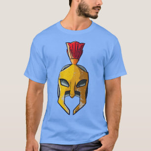 Spartaanse helm Griekse krijger gladiator T-shirt